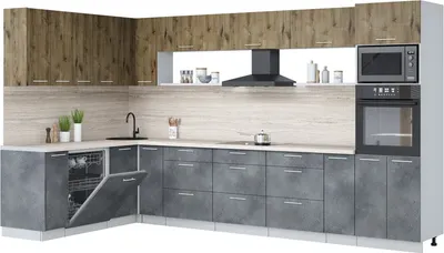 

Кухонный гарнитур, Мила Лайт 1.896х3.58-2