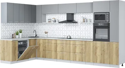 

Кухонный гарнитур, Мила Лайт 1.896х3.88