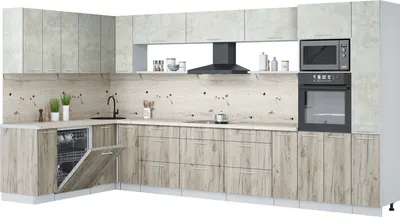 

Кухонный гарнитур, Мила Лайт 1.896х3.88