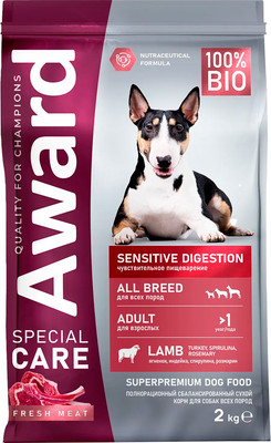 Сухой корм для собак Award Special Care Sensitive Digestion (2кг) - 