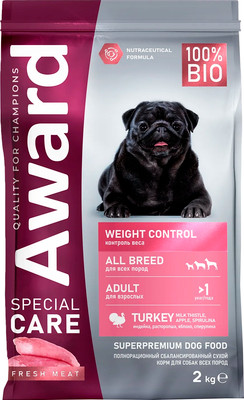Сухой корм для собак Award Special Care Weight Control (2кг) - 