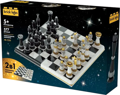 

Конструктор, Шахматы и шашки 2в1 / AB-1220