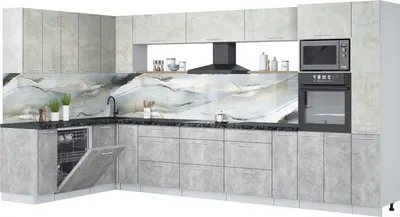 

Кухонный гарнитур, Мила Лайт 1.896х3.88