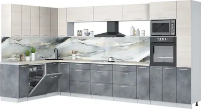 

Кухонный гарнитур, Мила Лайт 1.896х3.88