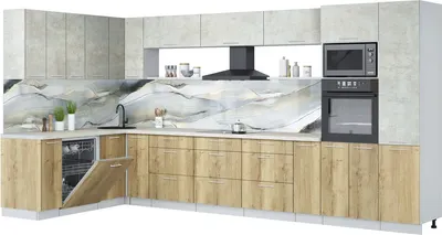 

Кухонный гарнитур, Мила Лайт 1.896х3.98