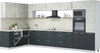 

Кухонный гарнитур, Мила Лайт 1.896х3.98