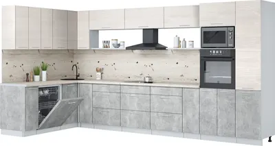 

Кухонный гарнитур, Мила Лайт 1.896х3.98