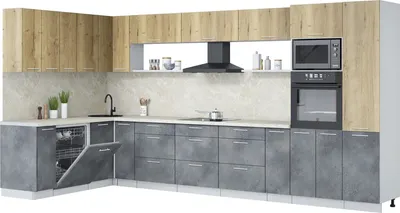 

Кухонный гарнитур, Мила Лайт 1.896х3.98