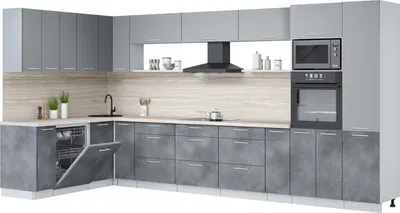 

Кухонный гарнитур, Мила Лайт 1.896х3.98