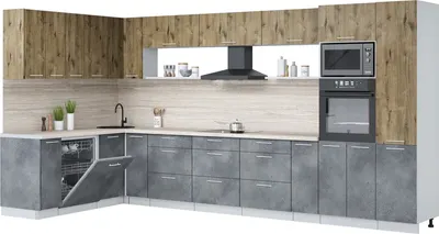 

Кухонный гарнитур, Мила Лайт 1.896х3.98