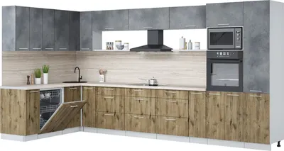 

Кухонный гарнитур, Мила Лайт 1.896х3.98