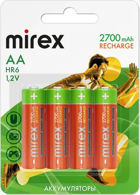 

Комплект аккумуляторов, NiMH АА 2700мАч / 23702-HR6-27-E4