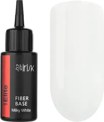 

База для гель-лака, Elite Fiber Base армирующая тон 02 Milky White