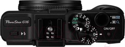 Компактный фотоаппарат Canon PowerShot G16 (Black) - вид сверху