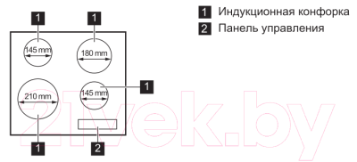 Индукционная варочная панель Electrolux EHH56240IK