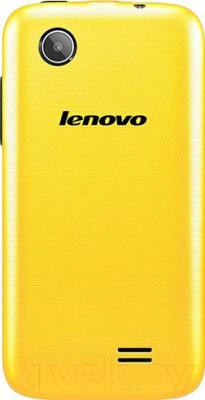Смартфон Lenovo A369i (Yellow) - вид сзади