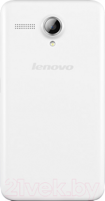 Смартфон Lenovo A606 (белый) - вид сзади