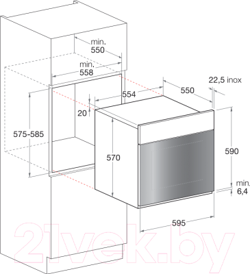 Электрический духовой шкаф Hotpoint FK 1041 LP.20 X/HA (CF)