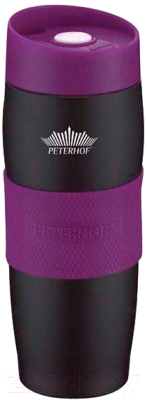 Термокружка Peterhof PH-12419 (черный/фиолетовый)