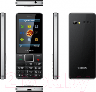 Мобильный телефон Texet TM-D225 (черный) - полный обзор панелей