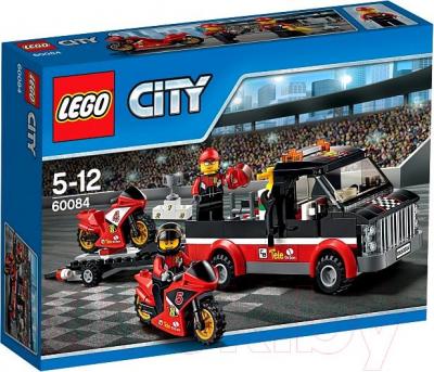Конструктор Lego City Перевозчик гоночных мотоциклов (60084)  - упаковка