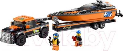 Конструктор Lego City Внедорожник 4x4 с гоночным катером (60085) - общий вид