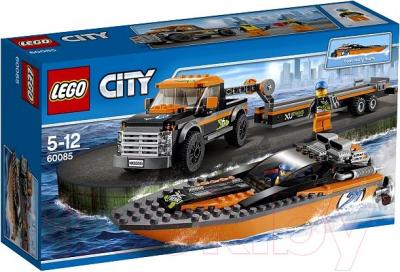 Конструктор Lego City Внедорожник 4x4 с гоночным катером (60085) - упаковка