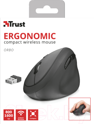 trust orbo wireless ergonomic mouse