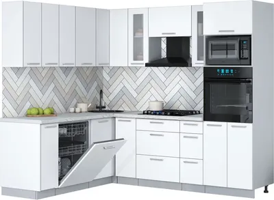 

Кухонный гарнитур, Мила Gloss 1.896х2.38