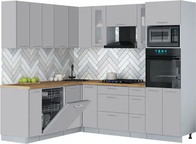 

Кухонный гарнитур, Мила Gloss 1.896х2.38