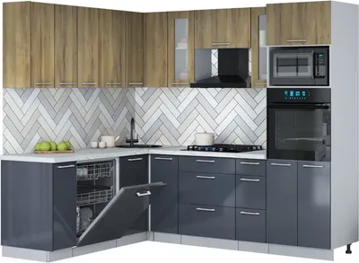 

Кухонный гарнитур, Мила Gloss 1.896х2.38