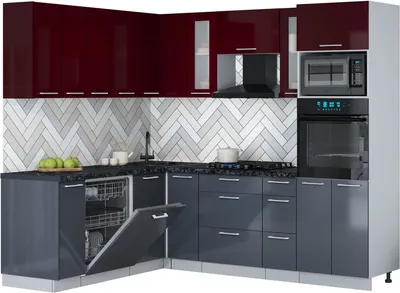 

Кухонный гарнитур, Мила Gloss 1.896х2.38