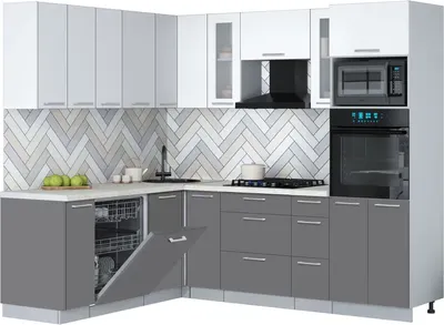 

Кухонный гарнитур, Мила Gloss 1.896х2.38