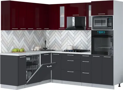 

Кухонный гарнитур, Мила Gloss 1.896х2.38