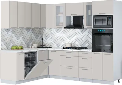 

Кухонный гарнитур, Мила Gloss 1.896х2.58