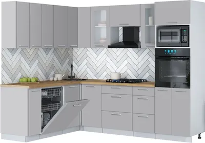 

Кухонный гарнитур, Мила Gloss 1.896х2.58