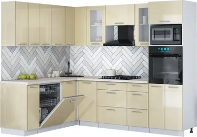 

Кухонный гарнитур, Мила Gloss 1.896х2.58