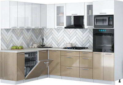 

Кухонный гарнитур, Мила Gloss 1.896х2.58