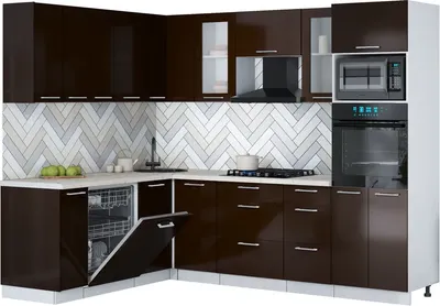 

Кухонный гарнитур, Мила Gloss 1.896х2.58