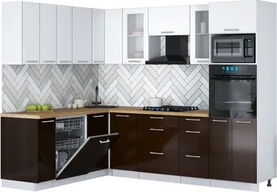 

Кухонный гарнитур, Мила Gloss 1.896х2.58