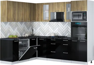 

Кухонный гарнитур, Мила Gloss 1.896х2.58