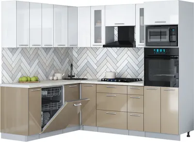 

Кухонный гарнитур, Мила Gloss 1.896х2.38