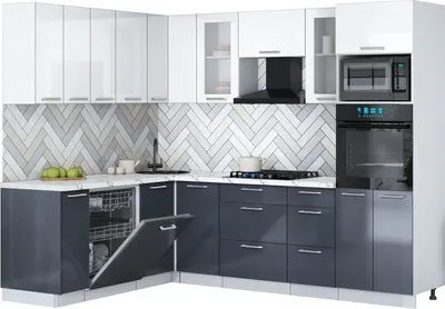 

Кухонный гарнитур, Мила Gloss 1.896х2.58
