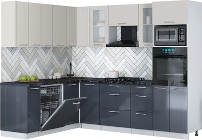 

Кухонный гарнитур, Мила Gloss 1.896х2.58
