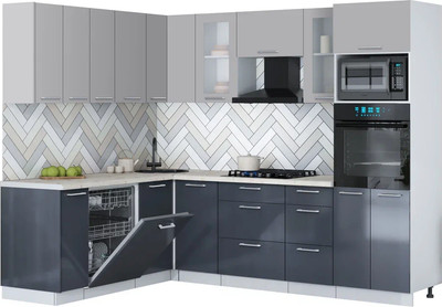 Кухонный гарнитур Interline Мила Gloss 1.896х2.58
