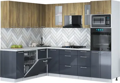 

Кухонный гарнитур, Мила Gloss 1.896х2.58