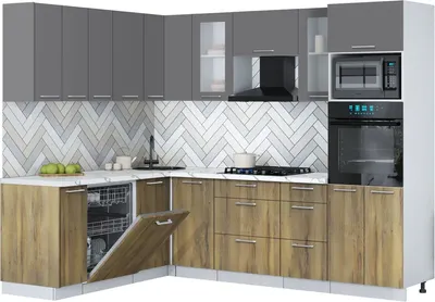 

Кухонный гарнитур, Мила Gloss 1.896х2.58