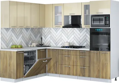 

Кухонный гарнитур, Мила Gloss 1.896х2.58