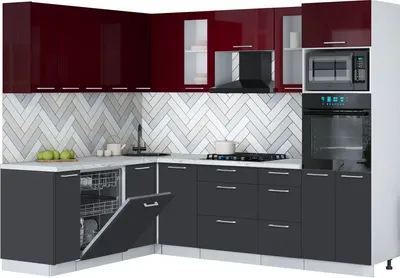 

Кухонный гарнитур, Мила Gloss 1.896х2.58