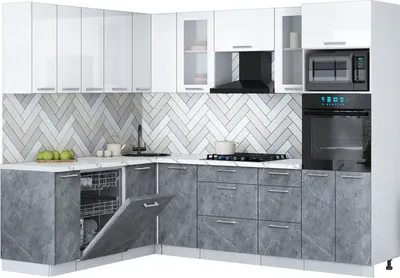 

Кухонный гарнитур, Мила Gloss 1.896х2.58